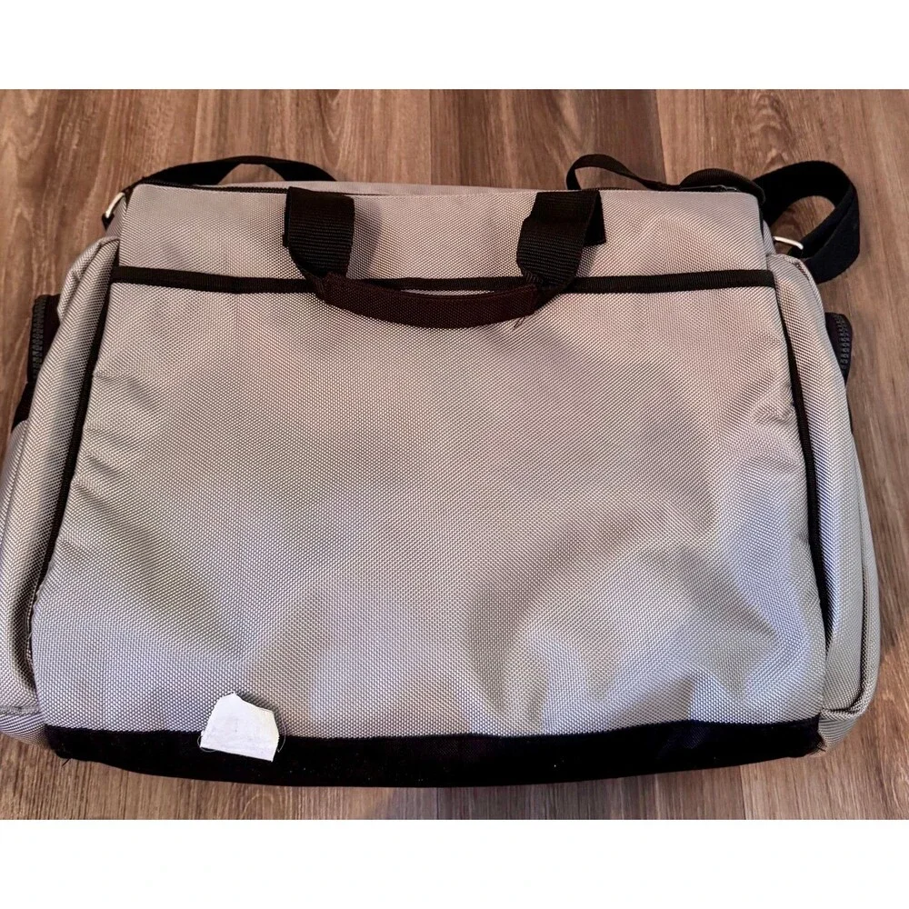 Graco Vintage 2003 Smart Organizer Diaper Bag Tote Gray Ballistic Nylon - Read